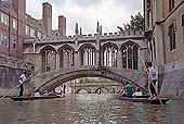 Cambridge, the Bridge of Sighs lead to the New Court of St John's College.